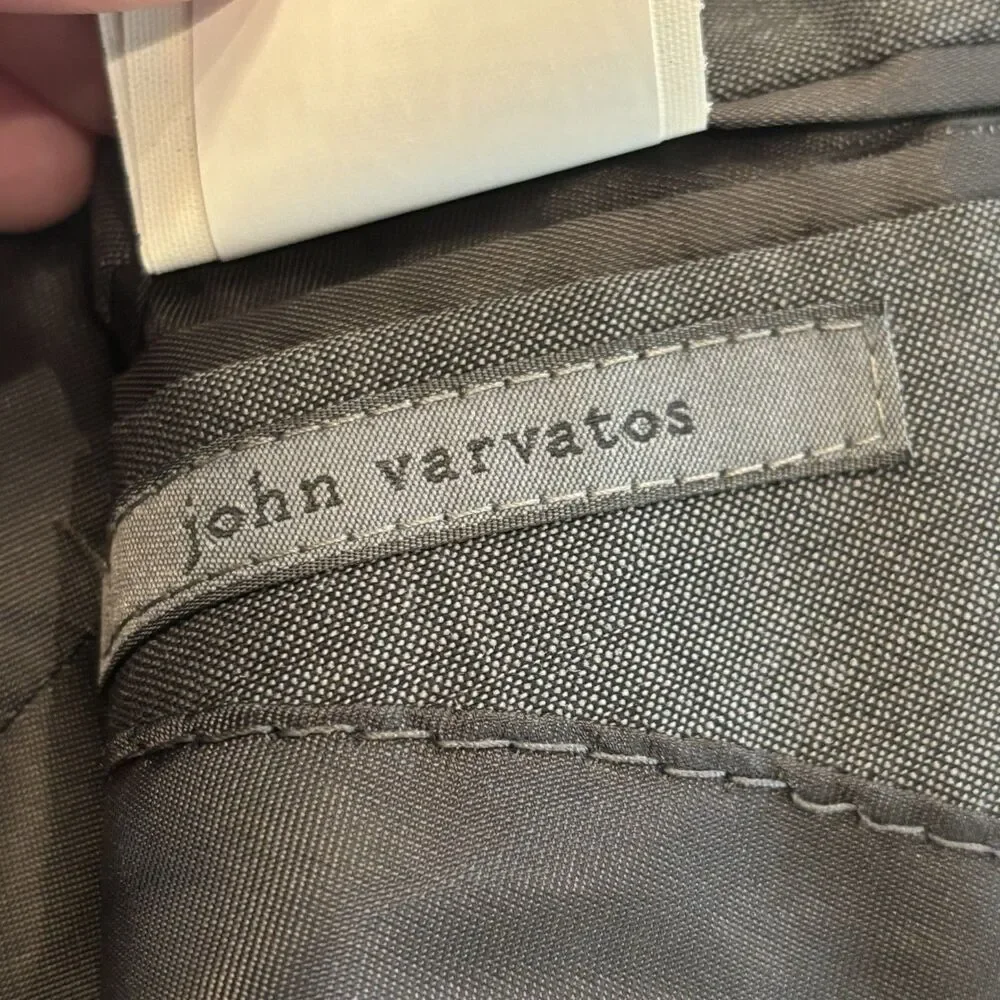 John Varvatos Hampton Wool Mohair‎ Gray  Jacket Men's 46 Blazer Sport Coat